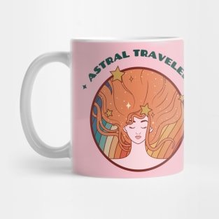 Astral Traveler Trippy Hippie Girl Mug